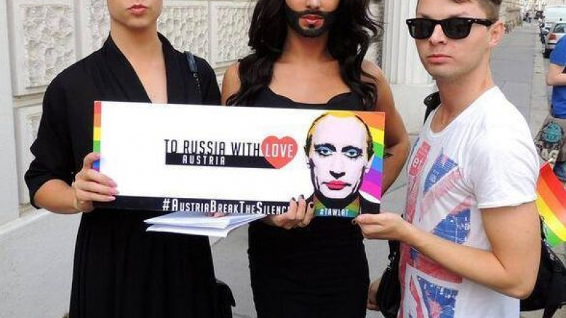 Брадатата Кончита поздрави Путин: На Русия с любов 