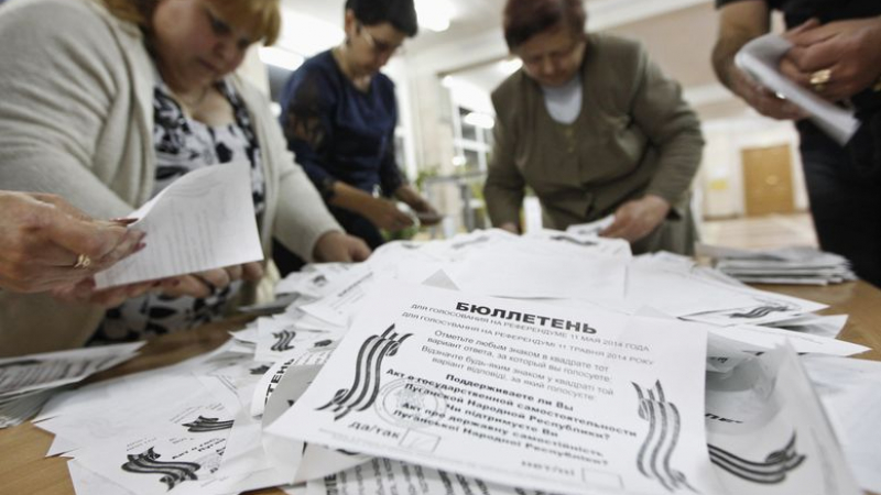 Избирателната активност в Луганска област е била 81%