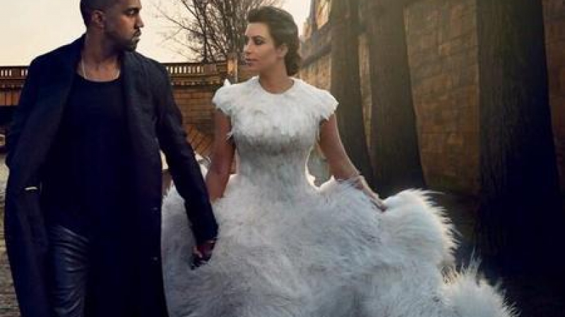 Ким Кардашиян като русалка на сватбата си