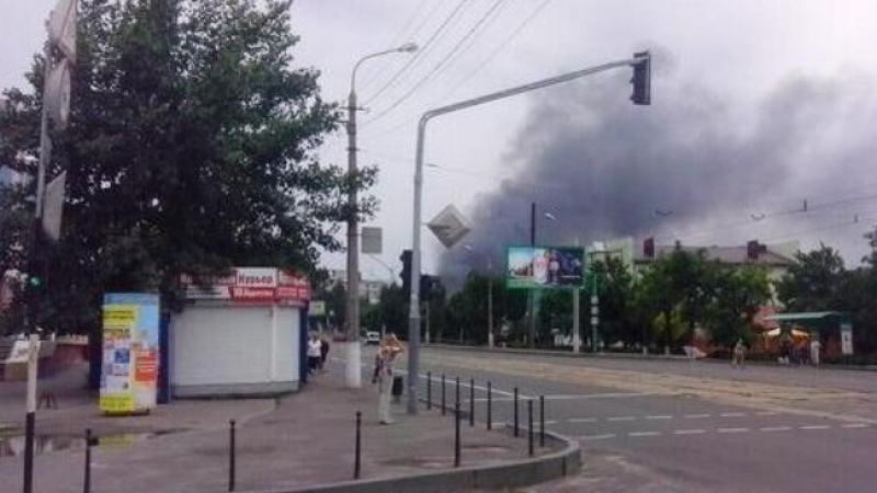 Мощна канонада разтърсва Луганск
