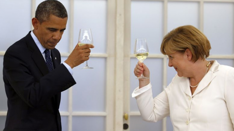 Обама и Меркел си говориха за първи път след шпионския скандал