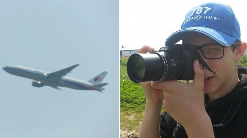14-годишно момче заснело самолета на смъртта преди да падне
