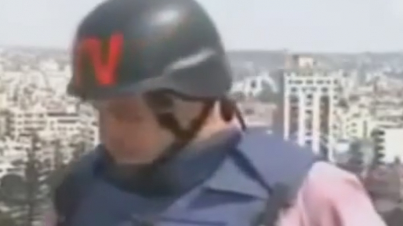 Репортер се разрева в ефир, предавайки от Газа (ВИДЕО)