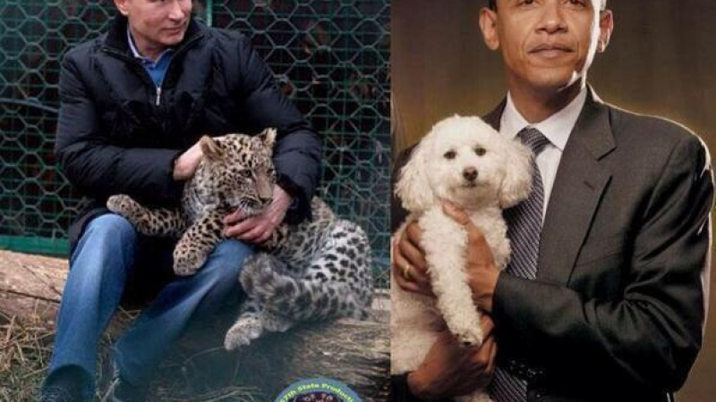 Руски политик: Путин милва леопарди, Обама гушка булонки!