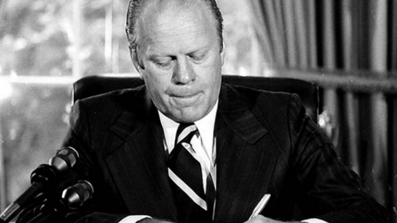 9 август: Преди 40 г. Джералд Форд става президент на САЩ без никакви избори