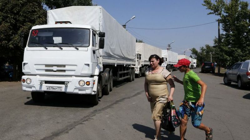 Днес започва раздаването на руската хуманитарна помощ в Луганск (ВИДЕО)