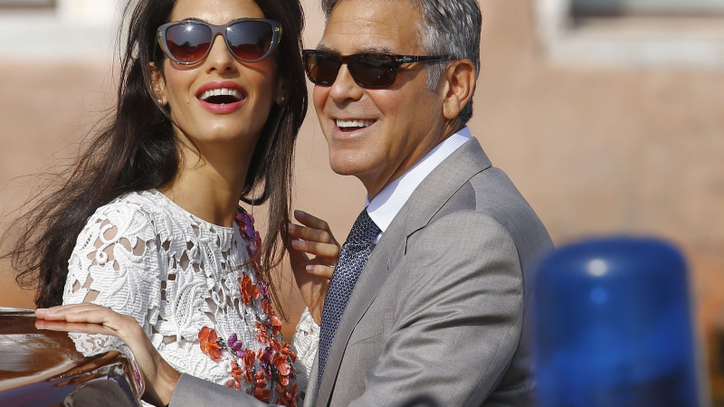 Вижте брачните халки на новото семейство Клуни (СНИМКИ)