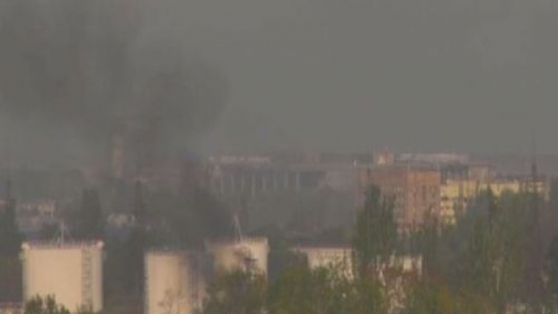 Донецк е обстрелян с миномети и системи за залпов огън