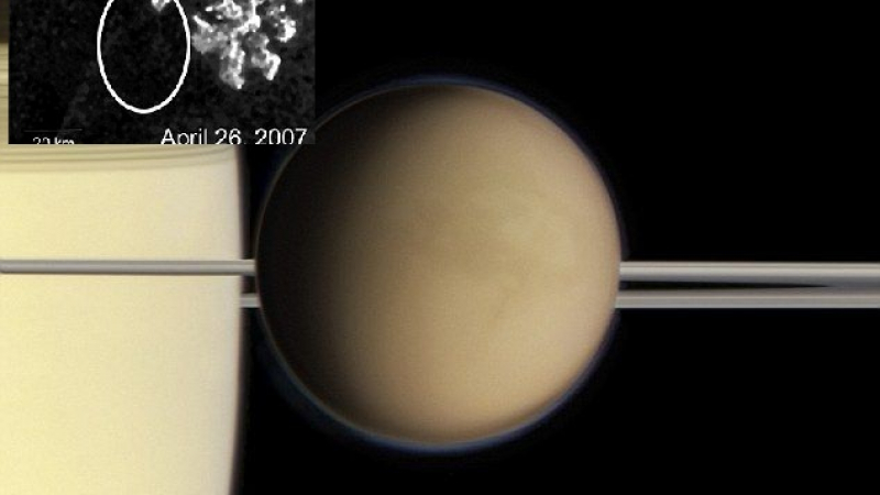 НАСА забеляза загадъчен обект на спътник на Сатурн