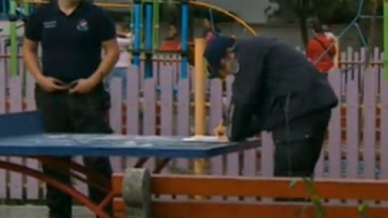 Полицията отцепи детска градина заради пръснати епруветки с кръв