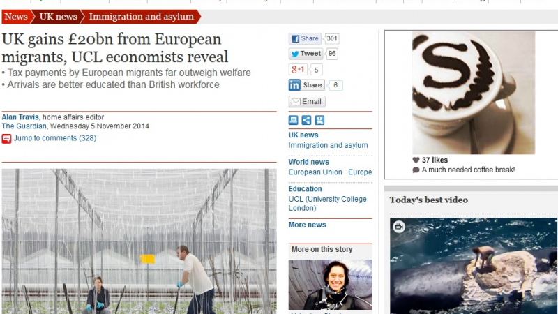 The Guardian: Печелим по 20 милиарда лири от имигрантите