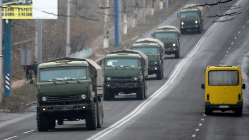 ОССЕ съобщава за движение на неидентифицирана военна колона до Донецк