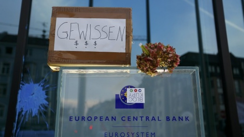 Критици на капитализма щурмуваха Европейската централна банка