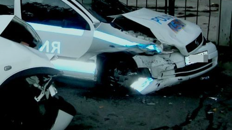 Тежка катастрофа с патрулка във Видин, има загинал 