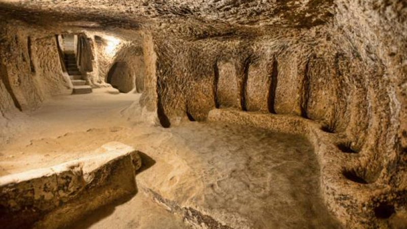 Подземен град с хиляди жители от древността