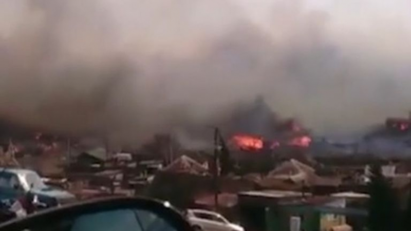 Огнена стихия: 108 души пострадаха при пожар в Сибир, жертвите са 5 (ВИДЕО)