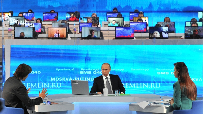 Над 8 милиона руснаци гледали Путин по пряката линия
