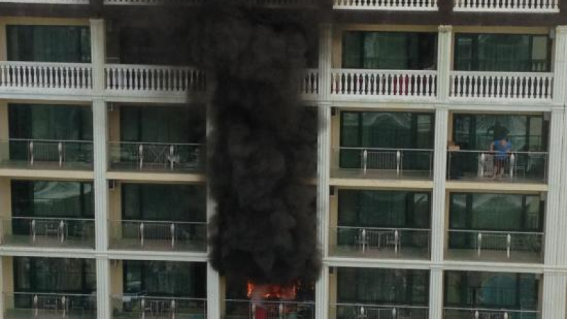 Сауна подпали хотел в Слънчев бряг