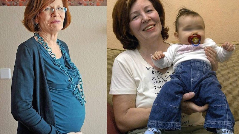65-годишната, бременна с четиризнаци, роди