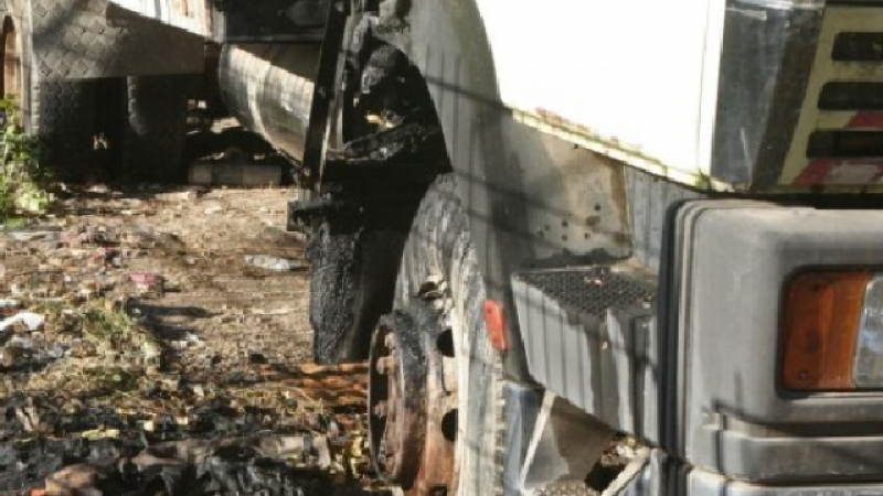 50 000 лева на пепел в камион - палеж или инсценировка