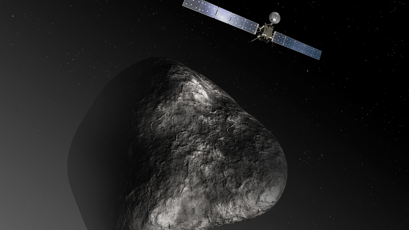 Крайната цел на сондата Rosetta ще бъде приземяване върху кометата 67Р