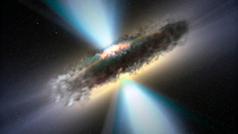 Чудовищна черна дупка се събуди след 26 години