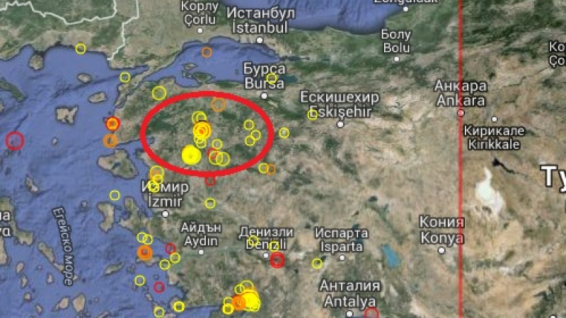 Трус от 4 по Рихтер разбуди Западна Турция 
