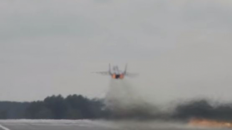 Невероятно излитане на МиГ-29 покори западните медии (ВИДЕО)