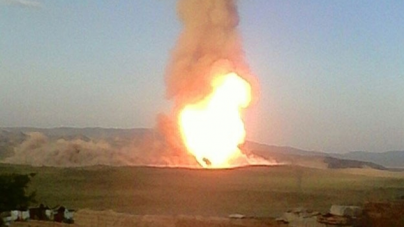 Терористи взривиха нефтопровод в Турция (ВИДЕО)
