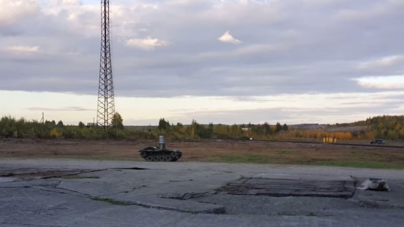 ВИДЕО с изпитания на руски бойни роботи се появи в мрежата 