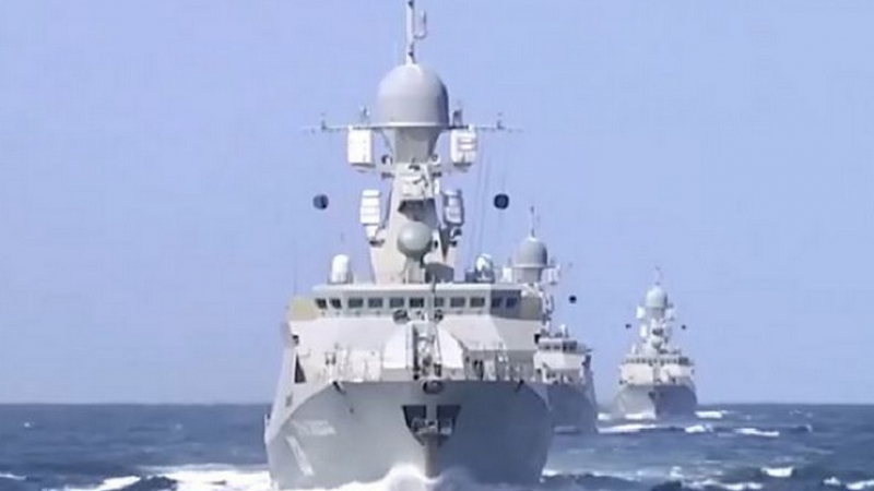 US-анализатор сразен от Каспийската флотилия (ВИДЕО)