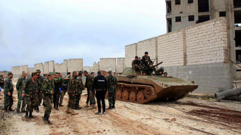 Ексклузивно за войната: Сирийската армия настъпва към Дамаск! (ВИДЕО)