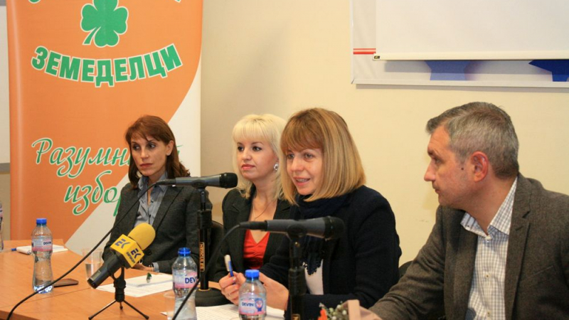 Партия “Обединени земеделци” и Радикалдемократическата партия подкрепят Йорданка Фандъкова за кмет на София
