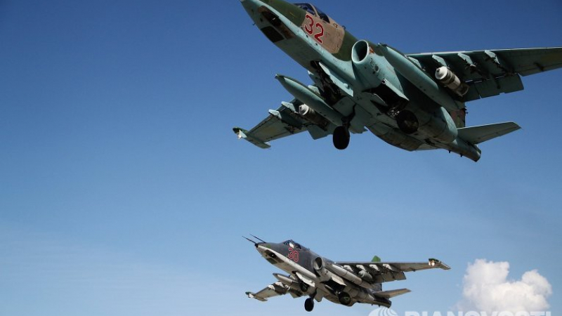 Руски Су-25 унищожили в планини край Дамаск замаскирана база на ИД