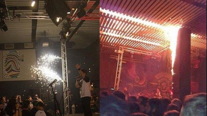 Ето го момента, в който фойерверките подпалиха смъртоносния огнен ад в клуба в Букурещ (СНИМКИ/ВИДЕО 18+)  