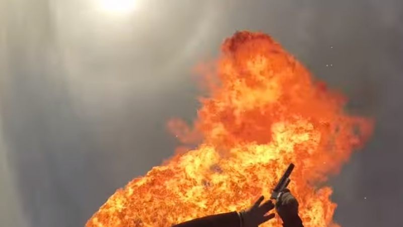 Американка подпали парашута си по време на скок (ВИДЕО)