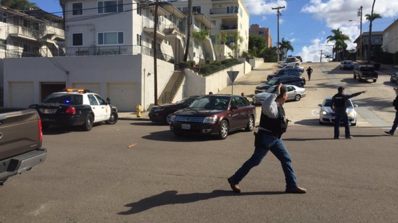 Снайперист откри огън по полицаи в Сан Диего (ВИДЕО)