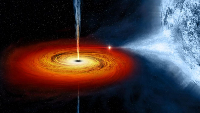 Невероятно: Откриха черна дупка, която поглъща звезди и после ги повръща обратно 