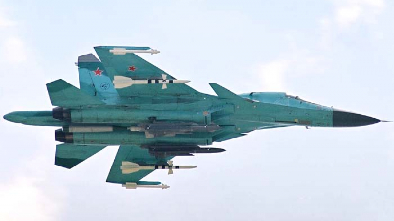 Ексклузивно за войната: За първи път Су-34 излетя на бойна задача, зареден и с ракети &quot;въздух-въздух&quot;!