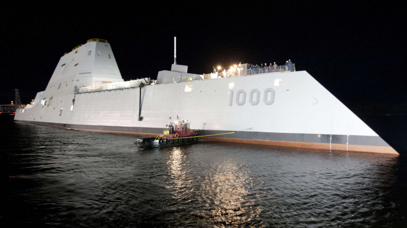 Най-новият авангарден есминец на САЩ струва $4,4 млрд, но притежава слабо въоръжение      