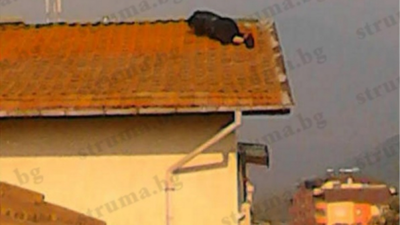 Обрат на драмата в Сандански! Влюбеният самоубиец заспа на покрива (СНИМКИ)