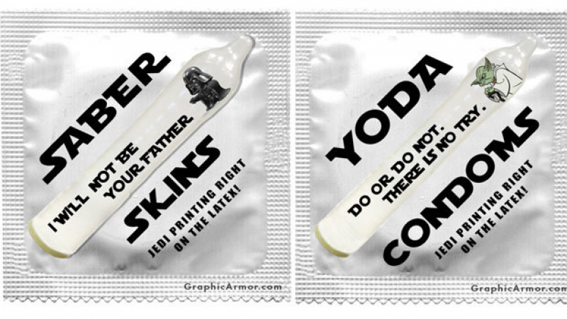 Дарт Вейдър и Йода цъфнаха на кондоми