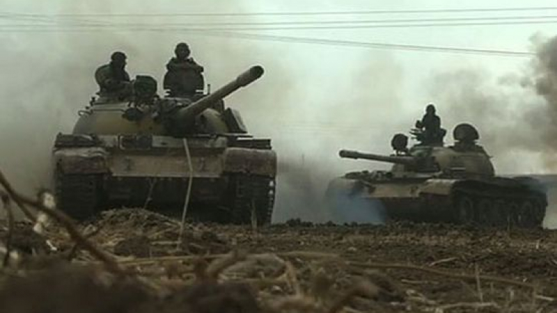Ексклузивно за войната: Сирийската армия гази ДАЕШ!
