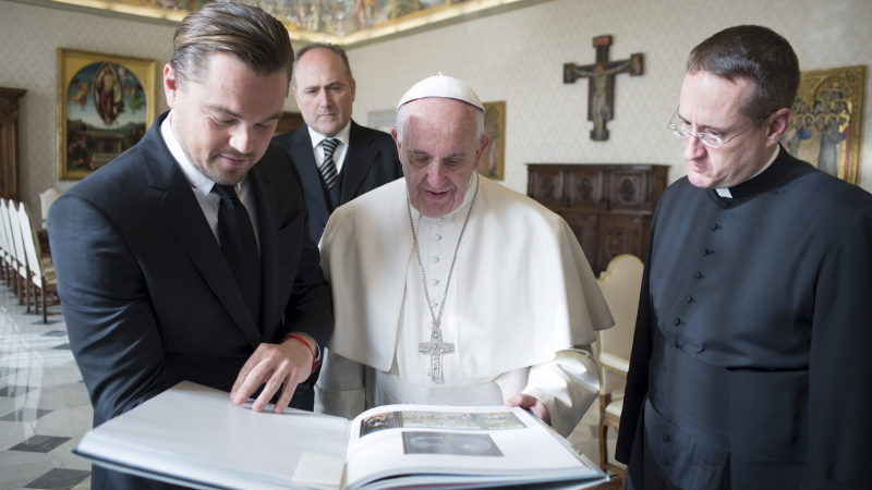Леонардо ди Каприо се срещна с папата
