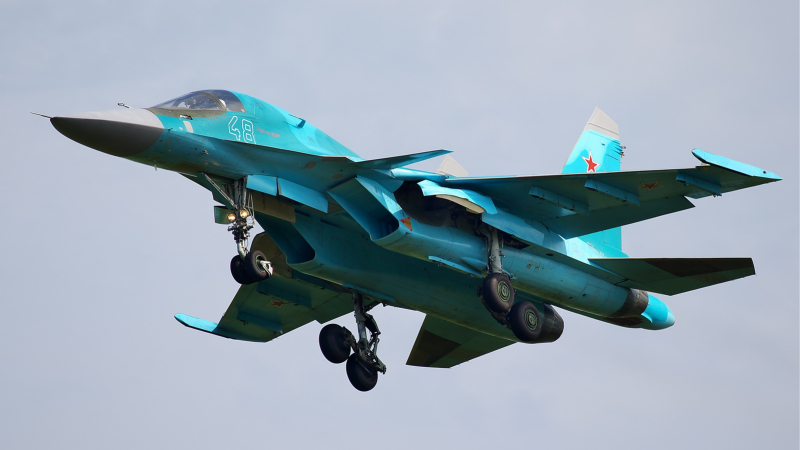 Ексклузивно за войната: Страховитият Су-34 унищожи с един удар пункт на &quot;Ислямска държава&quot;! (ВИДЕО)