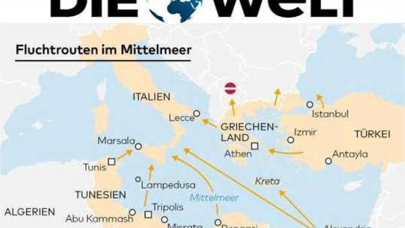 Мигрантите се отказват от предишните си маршрути и тръгват към Европа от Турция през Черно море?