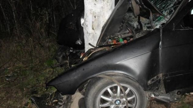 18-годишна шофьорка изхвърча от пътя и се заби в дърво, пострада нейна приятелка