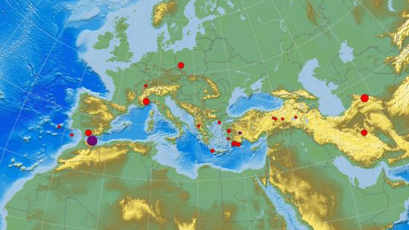Трус от 5.6 разтресе Средиземно море между Гибралтар и Мароко