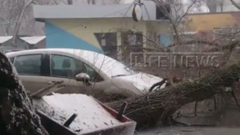 ВИДЕО показа свирепата стихия, вилняла в Ростов на Дон, където рухна Боинга на FlyDubai 