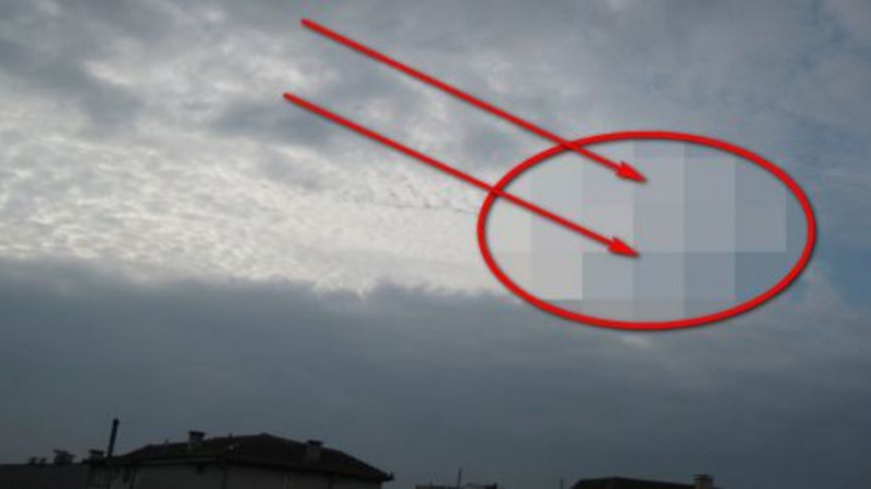Странно нещо с форма на тъпоъгълен триъгълник прелетя в небето над Добрич 